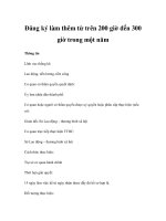 Đăng ký làm thêm từ trên 200 giờ đến 300 giờ trong một năm pps