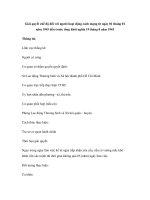 Giải quyết chế độ đối với người hoạt động cách mạng từ ngày 01 tháng 01 năm 1945 đến trước tổng khởi nghĩa 19 tháng 8 năm 1945 doc