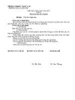 Bài viết số 1 lớp 9