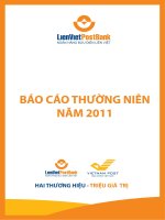 báo cáo thường niên ngân hàng bưu điện liên việt 2011 2 thương hiệu triệu giá trị
