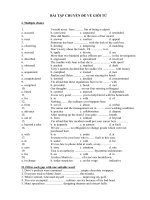 bài tâph chuyên đề về giới từ