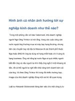Hình ảnh cá nhân ảnh hưởng tới sự nghiệp kinh doanh như thế nào? pptx