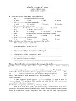 ĐỀ THI HỌC KỲ II LỚP 7