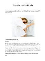 Táo bón và trĩ ở bà bầu ppt