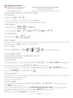 Đề thi Đại học Toán 2010 số 1