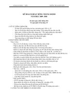 Kế hoạch tháng 4/2010