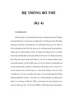 HỆ THỐNG BỔ THỂ (Kỳ 4) pptx