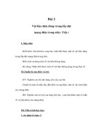 Giáo án Công nghệ lớp 9 - Vật liệu điện dùng trong lắp đặt mạng điện trong nhà ( Tiếp ) ppt