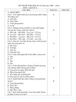 Đề tham khảo HK2 09-10 Sử 6