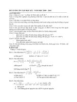 ĐỀ CƯONG ÔN TẬP TOÁN 9-KỲII