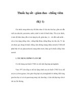 Thuốc hạ sốt - giảm đau - chống viêm (Kỳ 1) pot