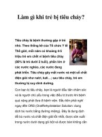 Làm gì khi trẻ bị tiêu chảy? doc