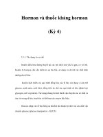 Hormon và thuốc kháng hormon (Kỳ 4) pps