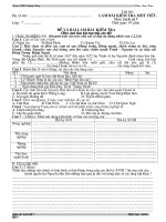 De bai lam cho HS HKII (co dap an)