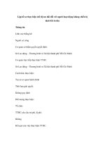 Lập hồ sơ thực hiện chế độ ưu đãi đối với người hoạt động kháng chiến bị địch bắt tù đày pptx