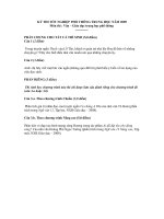 Đề thi đại học môn Văn