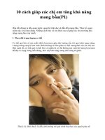 10 cách giúp các chị em tăng khả năng mang bầu(P1) doc