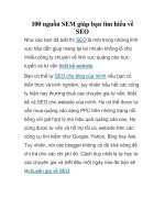 100 nguồn sem giúp bạn tìm hiểu về seo như các bạn đã biết thì seo là một