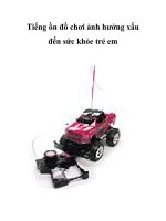 Tiếng ồn đồ chơi ảnh hưởng xấu đến sức khỏe trẻ em pps