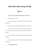 Thuốc điều chỉnh rối loạn hô hấp (Kỳ 1) ppt