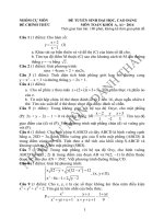Đề thi và đáp án môn Toán khối A năm 2014