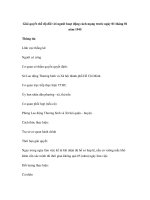 Giải quyết chế độ đối với người hoạt động cách mạng trước ngày 01 tháng 01 năm 1945 pdf