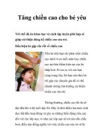 Tăng chiều cao cho bé yêu pdf