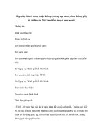 Hợp pháp hóa và chứng nhận lãnh sự (trường hợp chứng nhận lãnh sự giấy tờ, tài liệu của Việt Nam để sử dụng ở nước ngoài) pptx