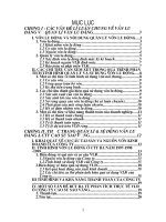 Các vấn đề lý luận chung về vốn lưu động và quản lý vốn lưu động