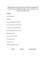 Đổi giấy phép lái xe nước ngoài cấp cho người Việt Nam ( mang quốc tịch Việt Nam) về nước với thời gian từ 03 tháng trở lên, rồi sau đó lại ra nước ngoài cư trú, làm việc, học tập ppt