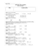 KIEM TRA TRAC NGIEM PHAN SO THUC