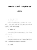 Histamin và thuốc kháng histamin (Kỳ 2) potx