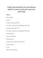 Cấp giấy chứng nhận đăng ký bổ sung hoạt động dạy nghề đối với trường trung cấp nghề, trung tâm dạy nghề công lập ppt