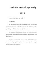 Thuốc điều chỉnh rối loạn hô hấp (Kỳ 3) ppt