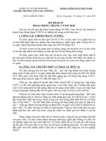 Kế hoạch chi bộ tháng 3 năm 2010