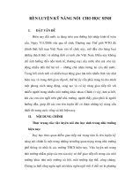 SKKN- Rèn kỷ năng nói cho học sinh