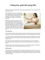 Chứng hay quên khi mang bầu potx