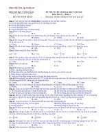 Đề mẫu thi ĐH Lý số 2