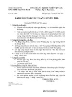 Báo cáo công tác tháng 3/2010- Công đoàn