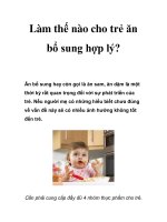 Làm thế nào cho trẻ ăn bổ sung hợp lý? pps