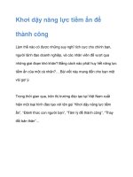 Khơi dậy năng lực tiềm ẩn để thành công pps