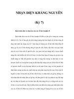 NHẬN DIỆN KHÁNG NGUYÊN (Kỳ 7) pdf