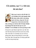 Cắt amidan, nạo V.A. Khi nào thì nên làm? potx