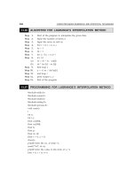 A textbook of Computer Based Numerical and Statiscal Techniques part 62 docx