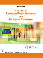 A textbook of Computer Based Numerical and Statiscal Techniques part 1 ppt