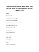 Thông báo việc chỉ định người đại diện theo uỷ quyền của thành viên đối với công ty trách nhiệm hữu hạn 2 thành viên trở lên pot