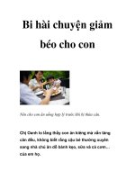 Bi hài chuyện giảm béo cho con pot