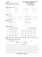 ĐỀ THI TOÁN LỚP 2 GIỮA KỲ 2 09-10