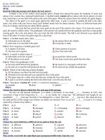 Đề thi HKII - Anh 10