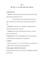 Giáo án Sinh 11 (NC) - HÔ HẤP VÀ CÁC ĐIỀU KIỆN MÔI TRƯỜNG ppsx